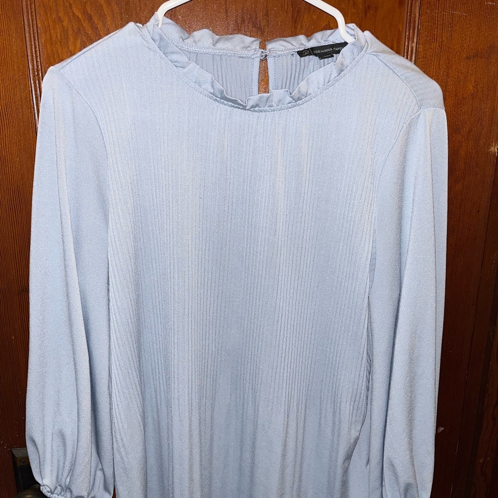 H&M Cream Long Sleeve Bishop blouse